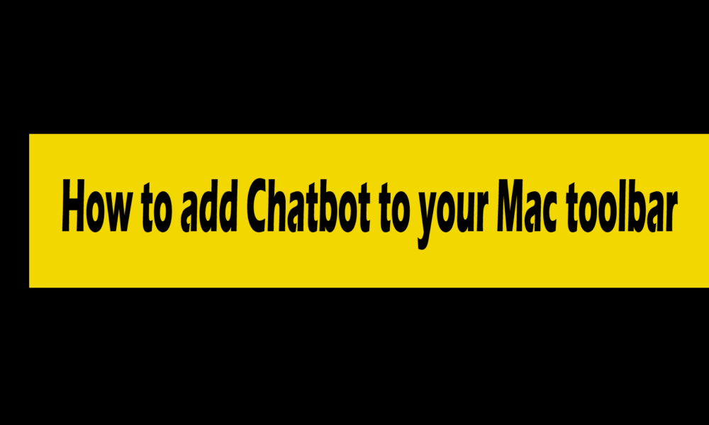 chatbot on macbook