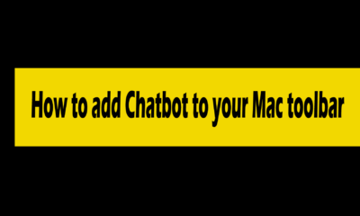 How to add Chatbot to your Mac toolbar